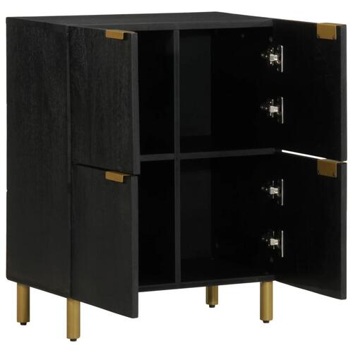 Skab 60x33x75 cm konstrueret træ sort