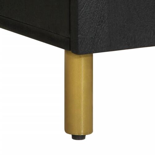 Skab 60x33x75 cm konstrueret træ sort