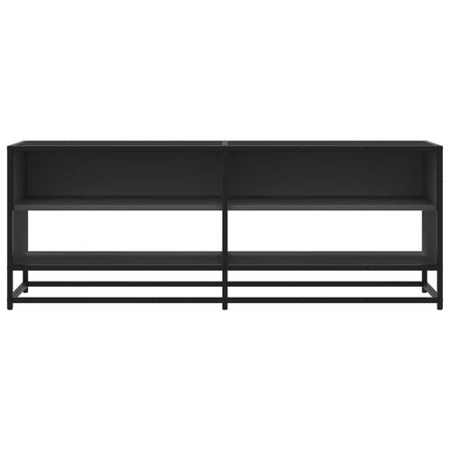 Tv-bord 120,5x40x46 cm konstrueret træ og metal sort