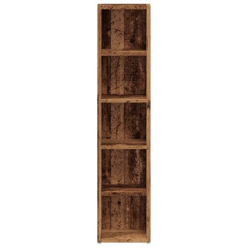 Smalle reoler 2 stk. 21x16x93,5 cm konstrueret træ antikt træ