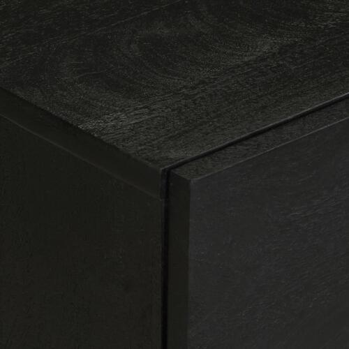 Sengebord konstrueret træ 50x33x62 cm sort