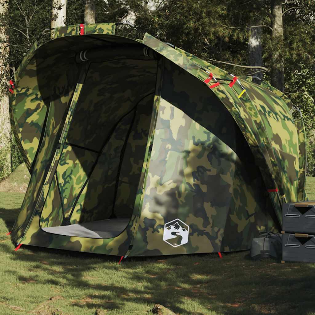 4-personers fisketelt vandafvisende camouflage billede