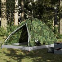 4-personers campingtelt vandafvisende kuppel camouflage