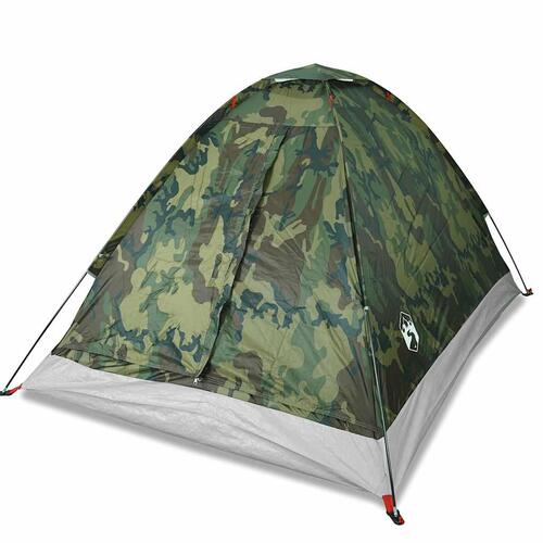 4-personers campingtelt vandafvisende kuppel camouflage