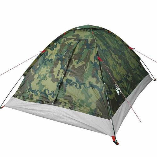 4-personers campingtelt vandafvisende kuppel camouflage