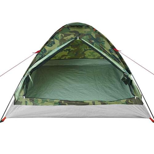 4-personers campingtelt vandafvisende kuppel camouflage