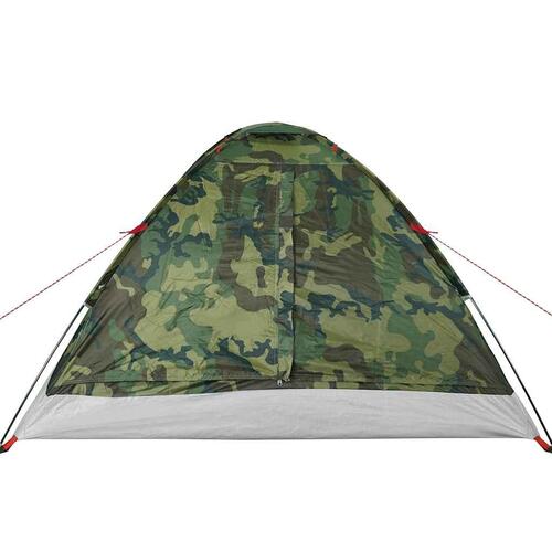 4-personers campingtelt vandafvisende kuppel camouflage