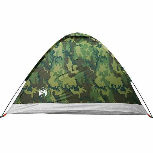 4-personers campingtelt vandafvisende kuppel camouflage