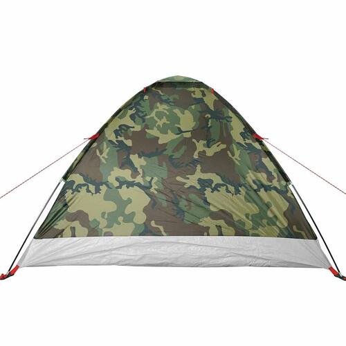 4-personers campingtelt vandafvisende kuppel camouflage