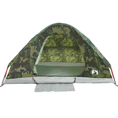 4-personers campingtelt vandafvisende kuppel camouflage