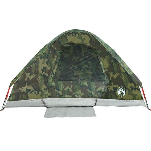 4-personers campingtelt vandafvisende kuppel camouflage