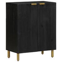 Skab 60x33x75 cm konstrueret træ sort