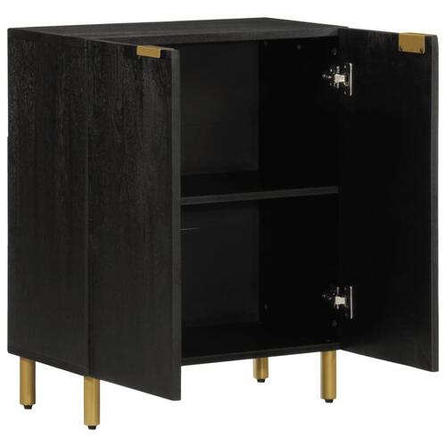 Skab 60x33x75 cm konstrueret træ sort