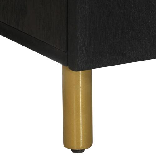 Skab 60x33x75 cm konstrueret træ sort