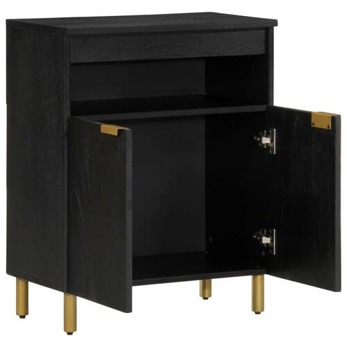 Skab 60x33x75 cm konstrueret træ sort