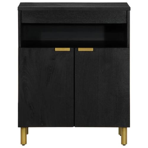 Skab 60x33x75 cm konstrueret træ sort