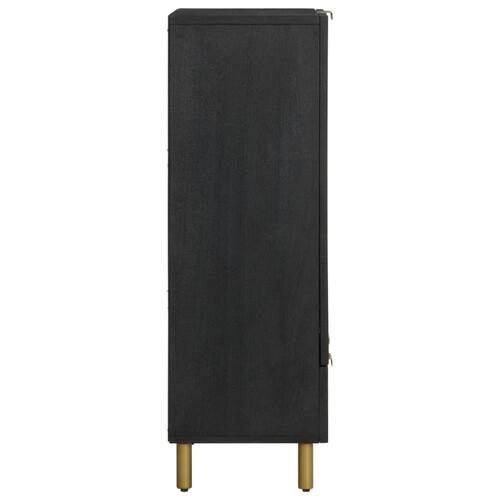 Højskab 60x33x100 cm konstrueret træ sort