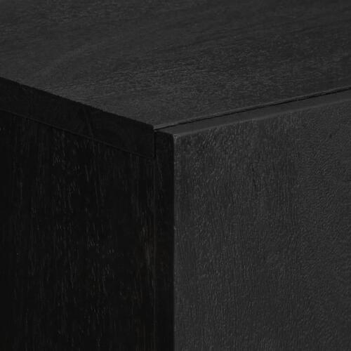 Højskab 60x33x100 cm konstrueret træ sort