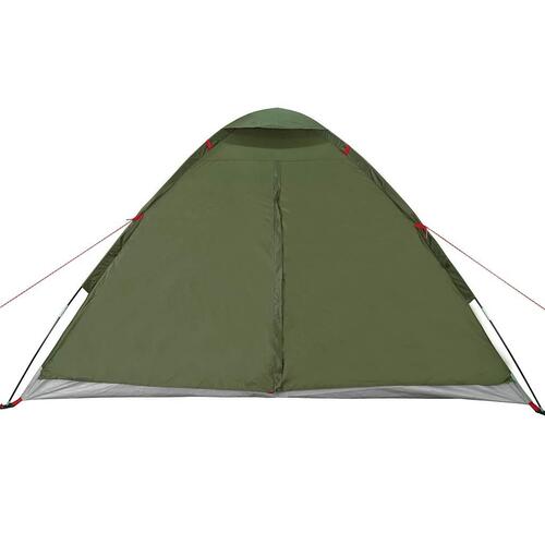 4-personers campingtelt vandafvisende kuppel olivengrøn