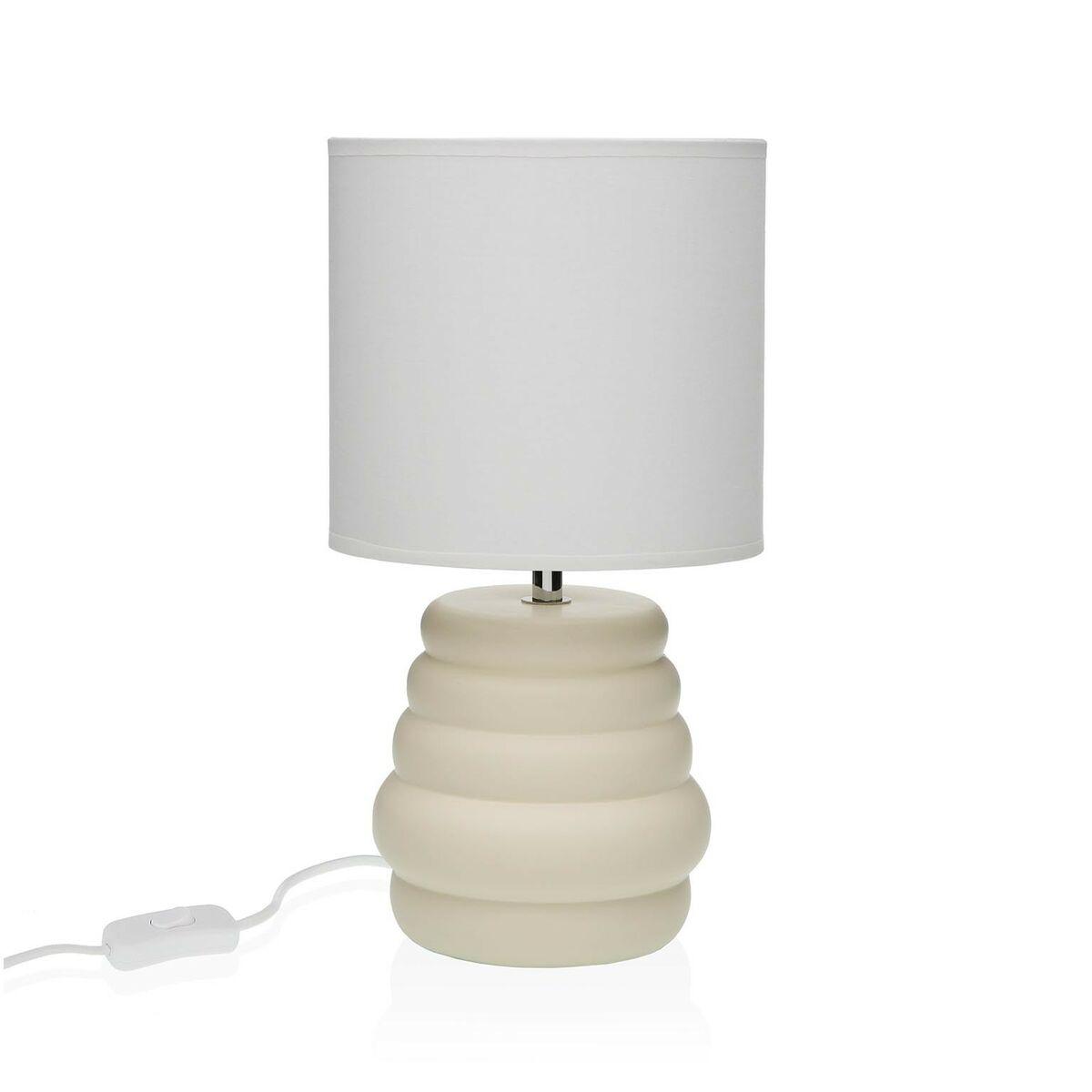 Bordlampe Versa Beige Keramik 40 W 17 x 32,2 cm