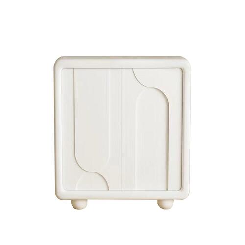 Kommode Hvid Træ MDF Moderne 80 x 37 x 85 cm 80 x 37 x 86 cm