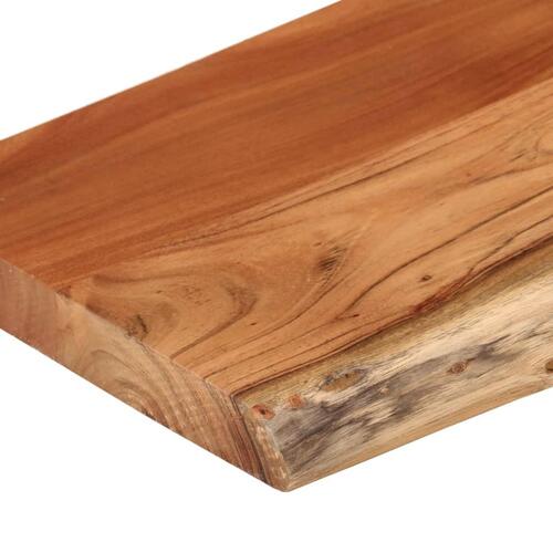 Væghylde 80x30x2,5 cm rektangulær massivt akacietræ
