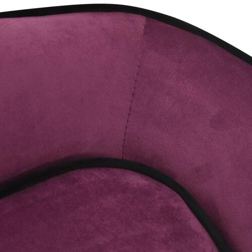 Hundesofa 67x47x36 cm plys bordeauxfarvet