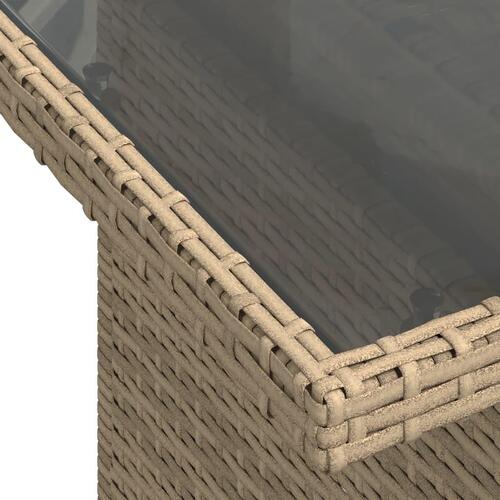 Sofasæt til haven 11 dele med hynder polyrattan beige