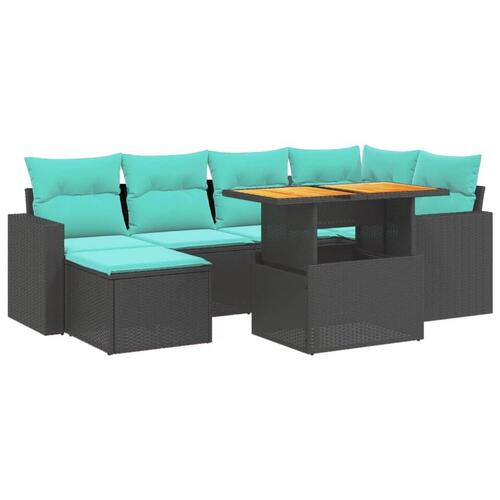 Sofasæt til haven 11 dele med hynder polyrattan beige