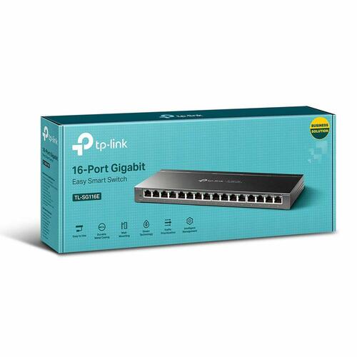 Switch til desktop TP-Link TL-SG116E RJ45 32 Gbps