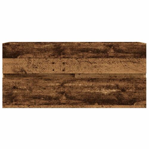 Vaskeskab 100x38,5x45 cm konstrueret træ gammelt trælook