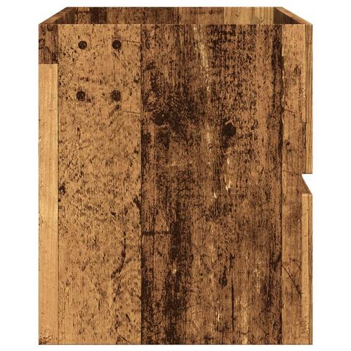 Vaskeskab 100x38,5x45 cm konstrueret træ gammelt trælook