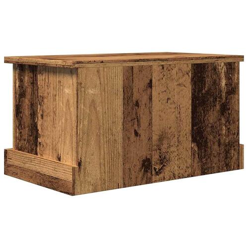 Opbevaringskasse 30x50x28 cm konstrueret træ antikt træ