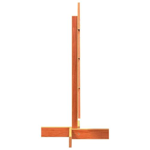 Dekorativt juletræ 80 cm massivt fyrretræ gyldenbrun