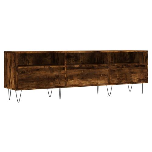Tv-bord 150x30x44,5 cm konstrueret træ røget egetræsfarve
