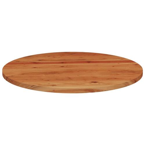 Bordplade Ø80x3,8 cm rund massivt akacietræ