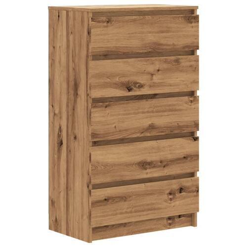 Kommode 60x36x103 cm konstrueret træ kunsteg