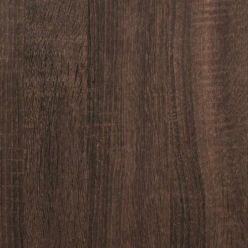 Bogreol 80x30x189 cm konstrueret træ brun egetræ