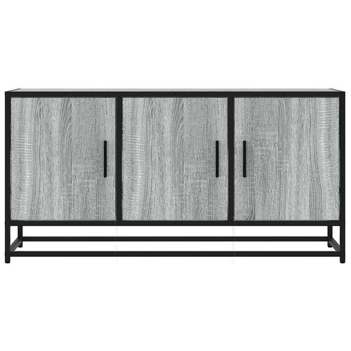 Tv-bord 100x35x50 cm konstrueret træ og metal grå sonoma-eg