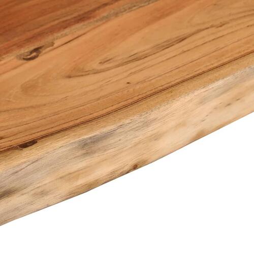 Væghylde 70x30x2,5 cm rektangulær massivt akacietræ
