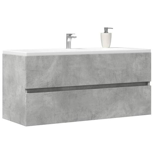 Vaskeskab 100x38,5x45 cm konstrueret træ betongrå