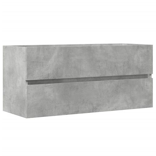 Vaskeskab 100x38,5x45 cm konstrueret træ betongrå