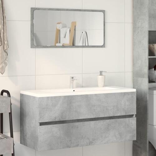 Vaskeskab 100x38,5x45 cm konstrueret træ betongrå