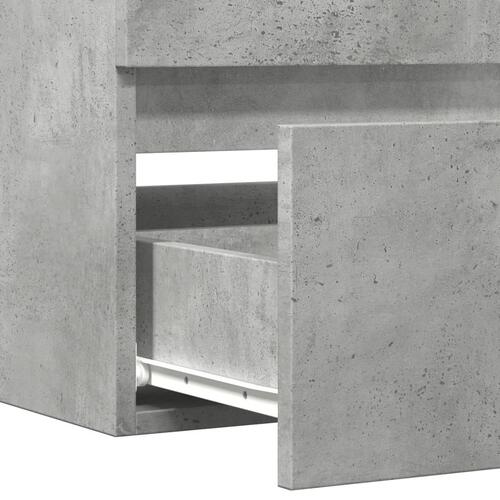 Vaskeskab 100x38,5x45 cm konstrueret træ betongrå