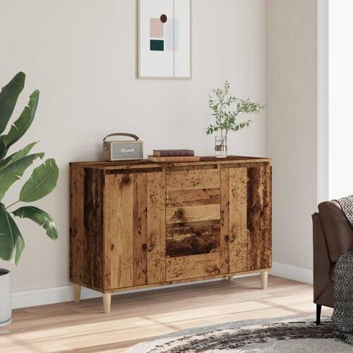 Skænk 102x35x70 cm konstrueret træ antikt træ