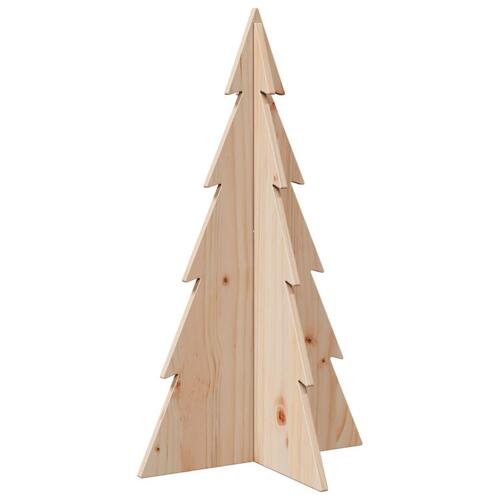 Dekorativt juletræ 80 cm massivt fyrretræ