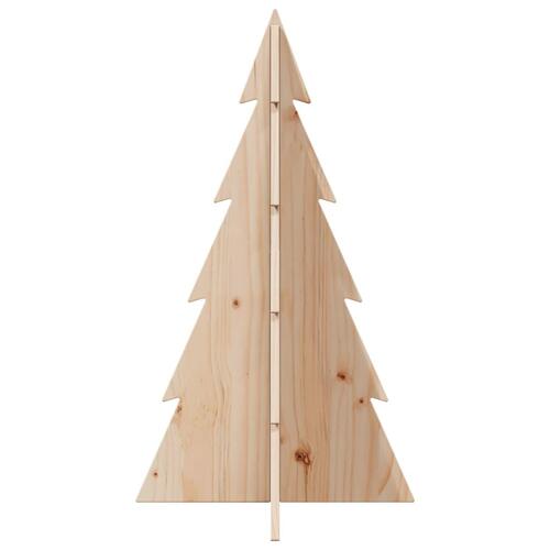 Dekorativt juletræ 80 cm massivt fyrretræ