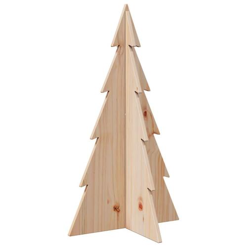 Dekorativt juletræ 80 cm massivt fyrretræ
