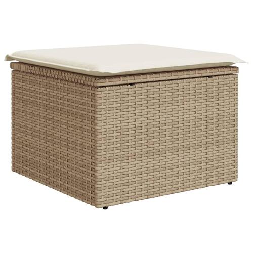 Sofasæt til haven 11 dele med hynder polyrattan beige