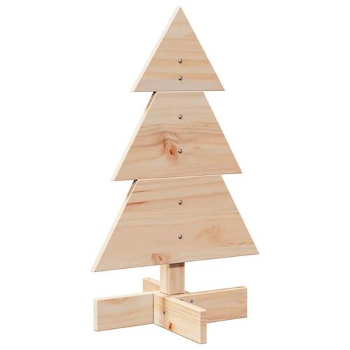Dekorativt juletræ 60 cm massivt fyrretræ